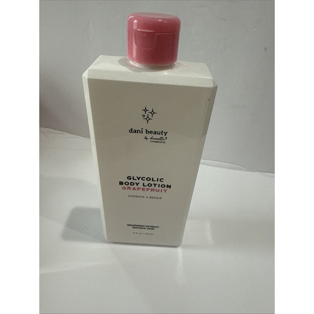 Dani Beauty Glycolic Body Lotion--GrapeFruit--16 Oz--NEW